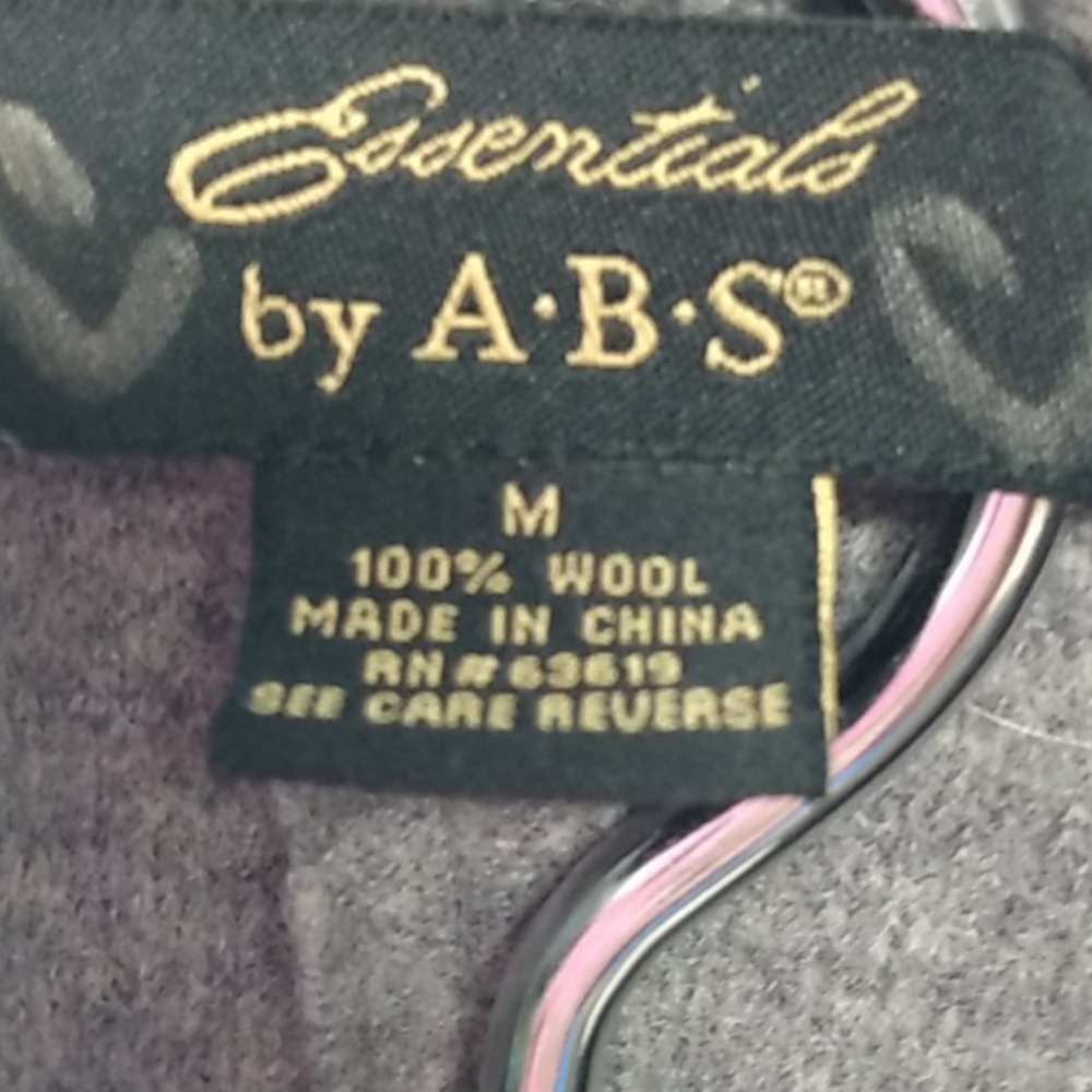 Wool Ruffle Mid Length Coat by A.B.S - Picture 7 of 7